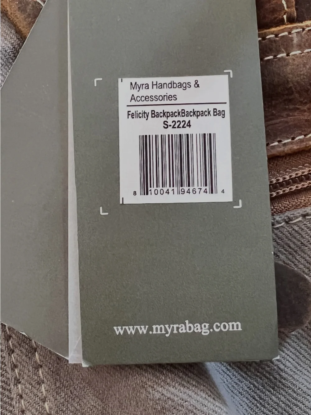 NWT Myra Felicity Backpack Canvas and Leather